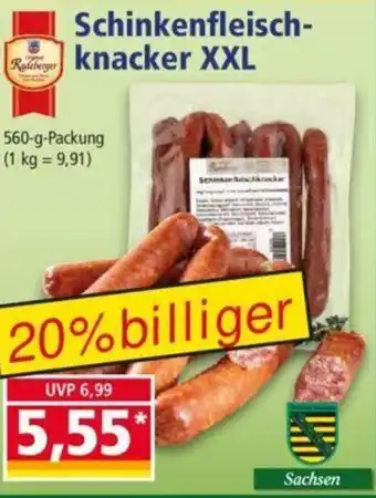 Norma Schinkenfleischknacker XXL 560 g Packung Angebot