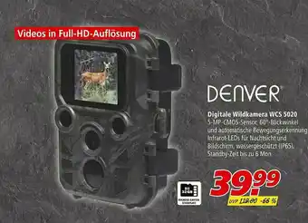 Marktkauf Denver Digitale Wildkamera WCS 5020 Angebot