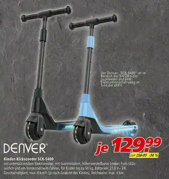 Marktkauf Denver Kinder-kickscooter Sck-5400 Angebot