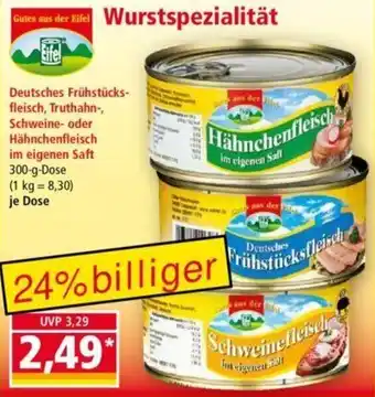 Norma Gutes aus der Eifel Wurstspezialität 300 g Dose Angebot