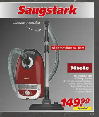 Marktkauf Miele Bodenstaubsauger C2 Tango Ecoline Angebot