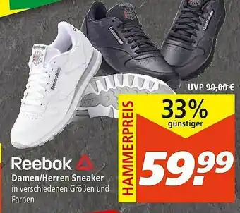 Marktkauf Reebok Damen Herren Sneaker Angebot