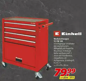 Marktkauf Einhell Werkstattwagen Tc-tw 100 Angebot