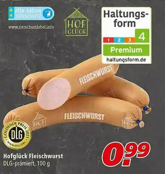 Marktkauf Hofglück Fleischwurst Angebot