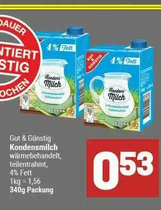 Marktkauf Gut & Günstig Kondensmilch Angebot