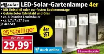 Norma ez solar LED Solar Gartenlampe 4er Angebot