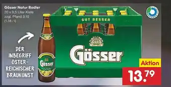 Netto Marken-Discount Gösser Natur Radler Angebot