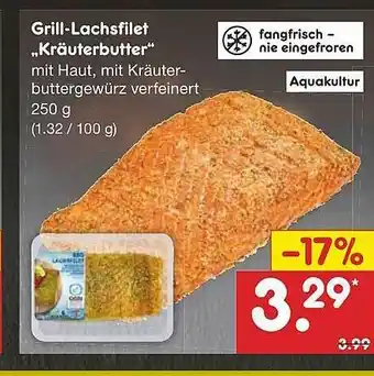 Netto Marken-Discount Grill-lachsfilet „kräuterbutter” Angebot