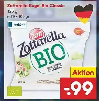 Netto Marken-Discount Zottarella Kugel Bio Classic Angebot