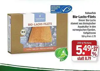 Wasgau Bio-Lachs-Filets Angebot