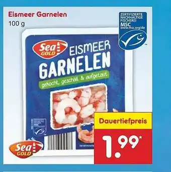 Netto Marken-Discount Eismeer Garnelen Sea Gold Angebot