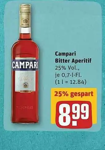 REWE Campari Bitter Aperitif Angebot