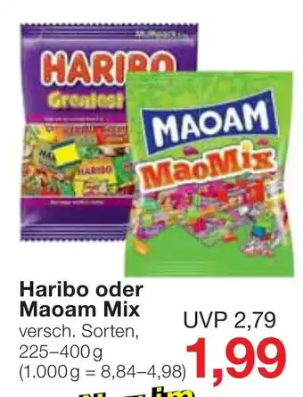 Jawoll Haribo oder Maoam Mix 225-400g Angebot