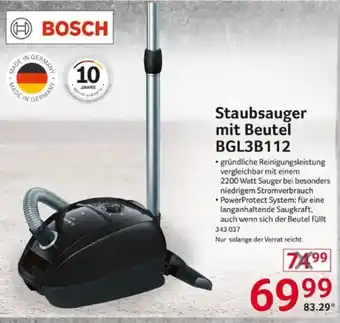 Selgros BOSCH Staubsauger mit Beutel l  BGL3B112 Angebot