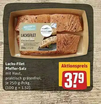 REWE Lachs'filet Pfeffer-salz Angebot