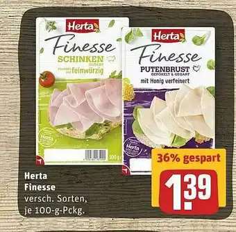 REWE Herta Finesse Angebot