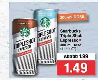 Famila Nord West Starbucks Triple Shot Espresso Angebot