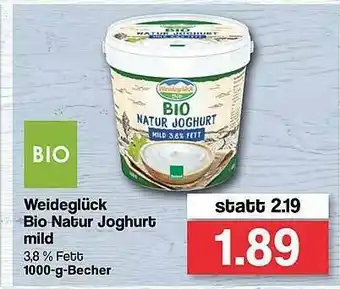 Famila Nord West Weidelglück Bio Natur Joghurt Mild Angebot