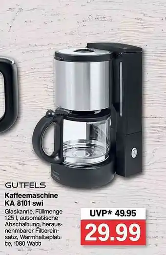 Famila Nord West Gutfels Kaffeemaschine Ka 8101 Swi Angebot