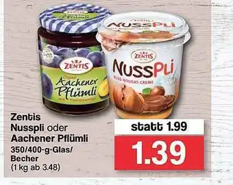 Famila Nord West Zentis Nusspli Oder Aachener Pflümli Angebot