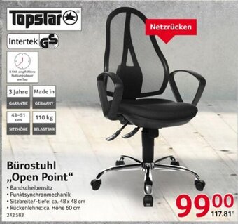 Selgros Topstar Burostuhl Open Point Angebot
