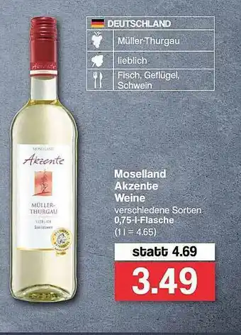 Famila Nord West Mosselland Akzente Weine Angebot