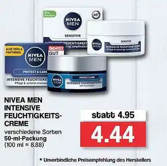 Famila Nord West Nivea Men Intensive Feuchtigkeits-creme Angebot