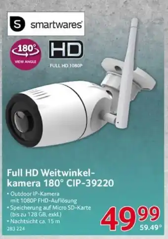 Selgros Smartwares Full HD Weitwinkel-kamera 180 CIP-39220 Angebot