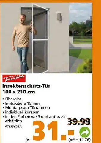 Globus Baumarkt Trendline Insektenschutz-tür Angebot