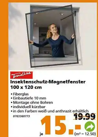 Globus Baumarkt Trendline Insektenschutz-magnetfenster Angebot