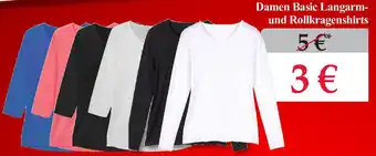 Woolworth Damen Basic Langarm und Rollkragenshirts Angebot