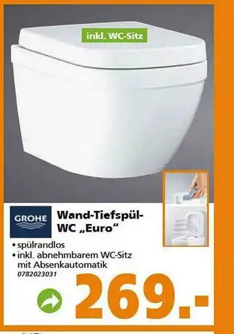 Globus Baumarkt Grohe Wand-tiefspül-wc „euro” Angebot