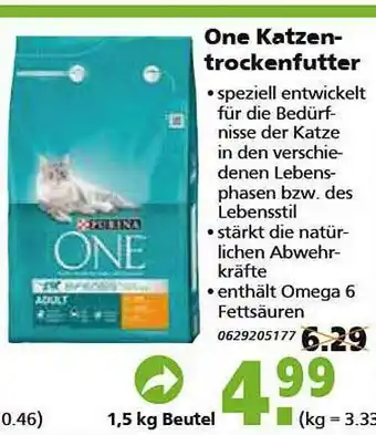 Globus Baumarkt Purina One Katzentrockenfutter Angebot