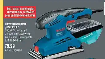 Hellweg Schwingschleifer „gss 23 A” Bosch Angebot