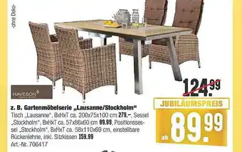 Hellweg Z. B. Gartenmöbelserie „lausanne-stockholm” Haveson Angebot