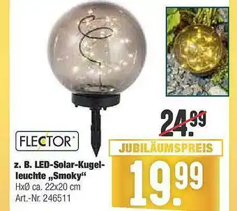 Hellweg Z. B. Led-solar-kugel-leuchte „smoky” Flector Angebot