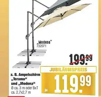 Hellweg Z. B. Ampelschirm „teramo” Und „modena” Angebot