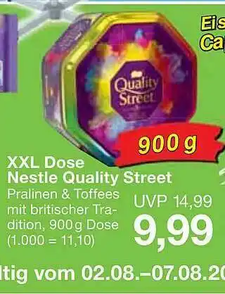 Jawoll Xxl Dose Nestle Quality Street Angebot