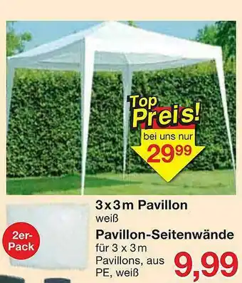 Jawoll 3 X 3 M Pavillon, Pavillon-seitenwände Angebot