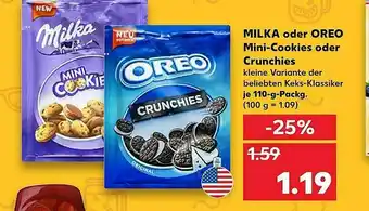 Kaufland Milka Oder Oreo Mini-cookies Oder Crunchies Angebot