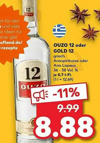 Kaufland Ouzo 12 Oder Gold 12 Angebot