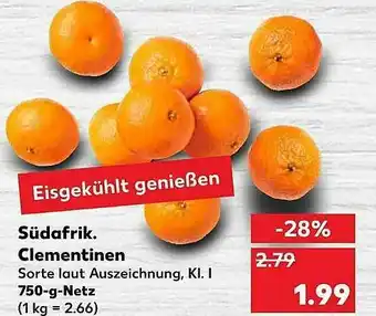 Kaufland Südafrika Clementinen Angebot