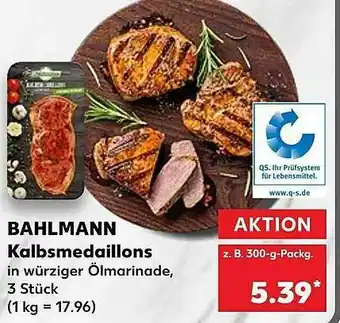 Kaufland Bahlmann Kalbsmedaillons Angebot