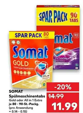 Kaufland Somat Spülmaschinentabs Angebot