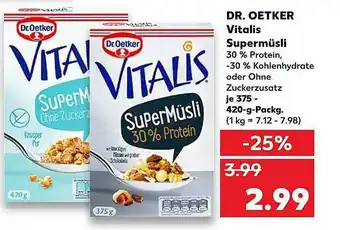 Kaufland Dr Oetker Vitalis Supermüsli Angebot