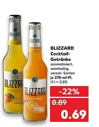 Kaufland Blizzard Cocktail-getränke Angebot