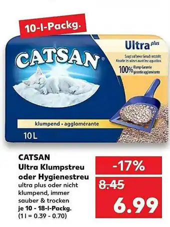 Kaufland Catsan Ultra Klumpstreu Oder Hygienestreu Angebot