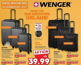 Kaufland Wenger Hartschalenkoffer „tourist Class” Oder Trolley Angebot