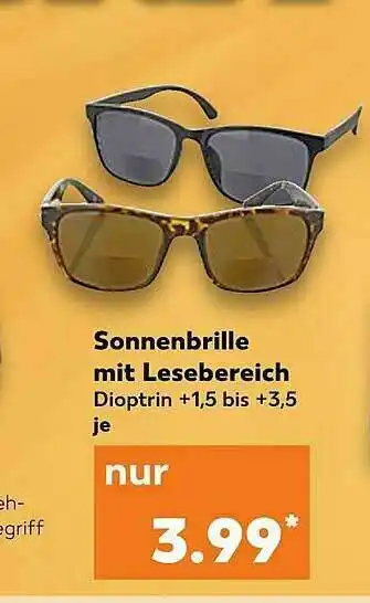 Kaufland Sonnenbrille Mit Lesebereich Angebot