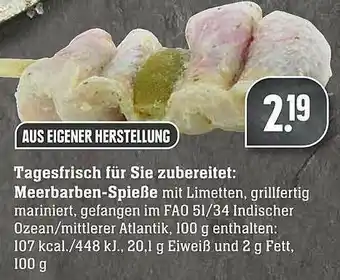 Scheck-in-Center Meerbarben-spieße Angebot